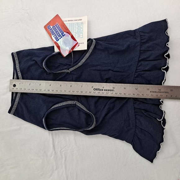 Pennsylvania Penn Quakers Dog Pet Dress Navy Size Large - Picture 7 of 8